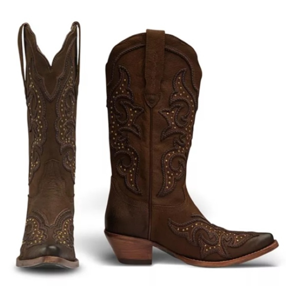 Buck & Brana Ginger Luxury Western Leather Boots